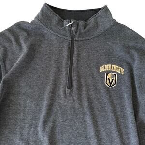 NHL Vegas Golden Knights long sleeve quarter zip 2XL gray mens pullover shirt